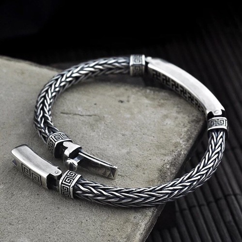 Bracciale uomo argento