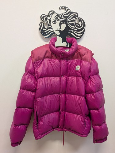 Piumino moncler fucsia donna - piumino,