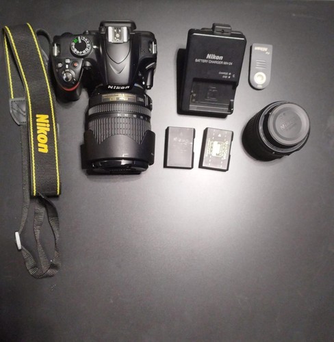 Nikon d3200 con - due, obiettivi