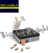 10418 - KIT 10 GETTI MASSIMO CARBURATORE SI VESPA PX 125 150 200 DAL 140 AL 162