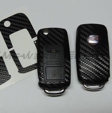 1S_Adesivo Decorazione Chiave SEAT Ibiza Leon Cupra Alhambra Nero Carbonio