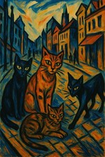 Gatti in stile Ernst Ludwig