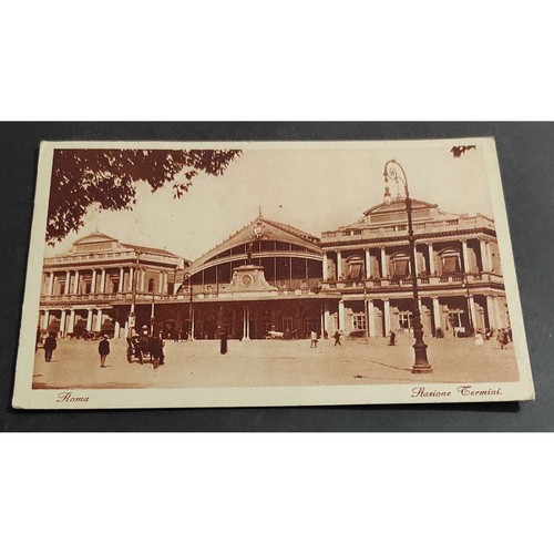 Cartolina roma stazione - cartolina,