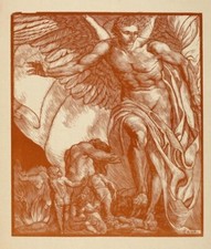 Angel Woodblock Print –