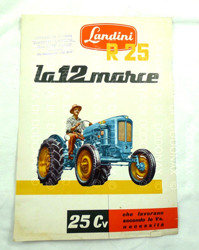Brochure vecchio trattore - vecchio,