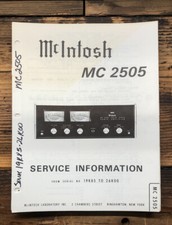 Mcintosh mc2505 2505 - mcintosh, mc-2505