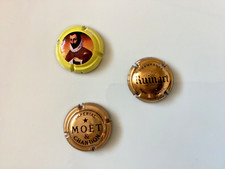 CAPSULE CHAMPAGNE MOET & CHANDON RUINART LOTTO 3 PEZZI