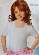 BIMBISSIMI. 3x T-shirt, Maglietta Bimba, mezza manica Caldo cotone 100% - TM311B