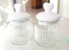 Pair 2pc Candy Spice Jars Salt