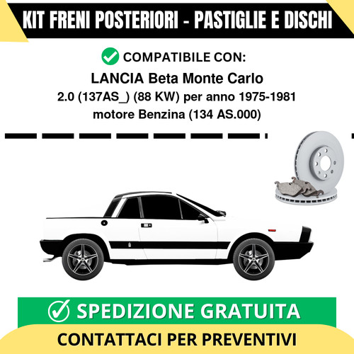 Kit freni posteriori - posteriori, per