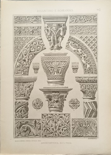 Antica stampa del 1887 - antica,
