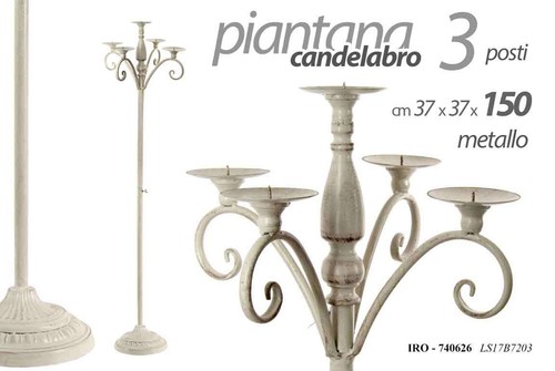Piantana candelabro canderiere - piantana,