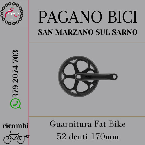Guarnitura bici fat bike - guarnitura,