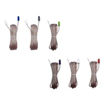 6x Pezzi Cavi Altoparlanti Audio Rosso Grigio per Sistema Home Cinema Theater Pioneer