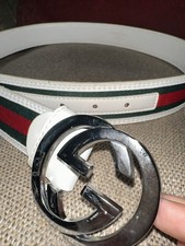 Authentic Gucci Belt Web Green