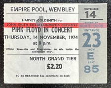 Pink Floyd, Original Ticket