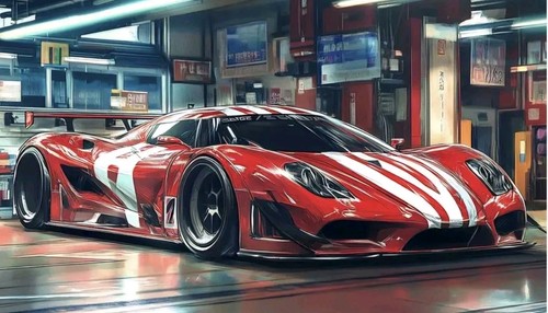Ferrari banner poster - ferrari, 2d-