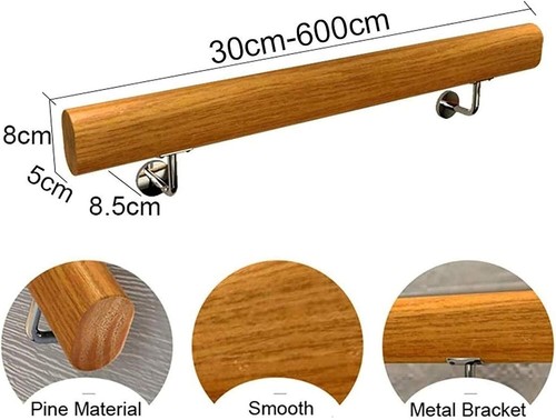 Kit corrimano legno pz da - (3,