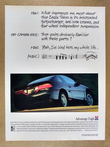 Pubblicità eagle talon tsi - pubblicità,