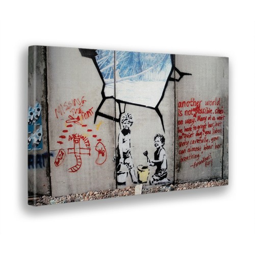 Quadro banksy bambini con - banksy,