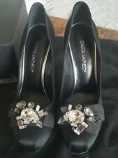DSQUARED DECOLLETE' in raso nero sz. 39 (vestibilità 38,5-39) COME NUOVE