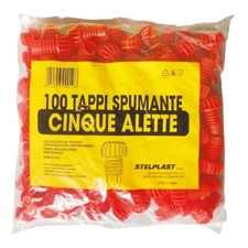 pz.100 Tappo alettato rosso