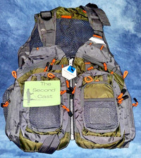 Pellor gilet rete pesca a mosca guading trota salmone taglia unica nuovo con etichette