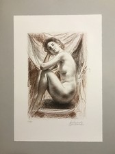 “Nudo femminile” autore, Ferdinando Quintavalla – Litografia su pietra