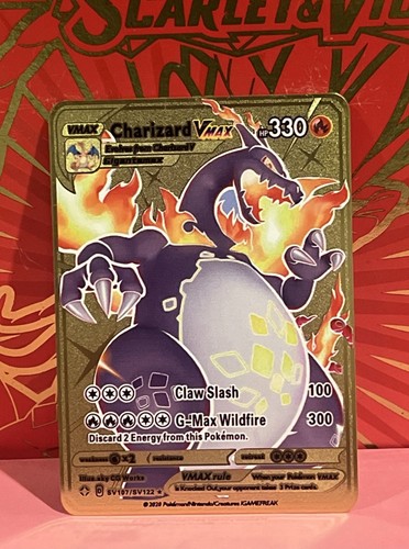 Carta pokémon metallo dorato - carta,