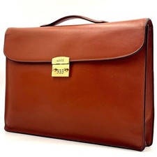 Valextra Brown Slim A4