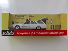 Solido France n.23 Peugeot 504 Break Ambulanza Confezione Originale 1:43