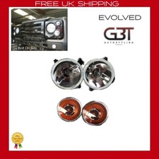 PER LAND ROVER DEFENDER 2003-2016 INDICATORI DI DIREZIONE ANTERIORI E FARETTI LATERALI UK