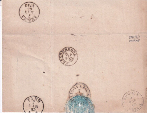 Frammenti piego lettere - di, piego/lettere