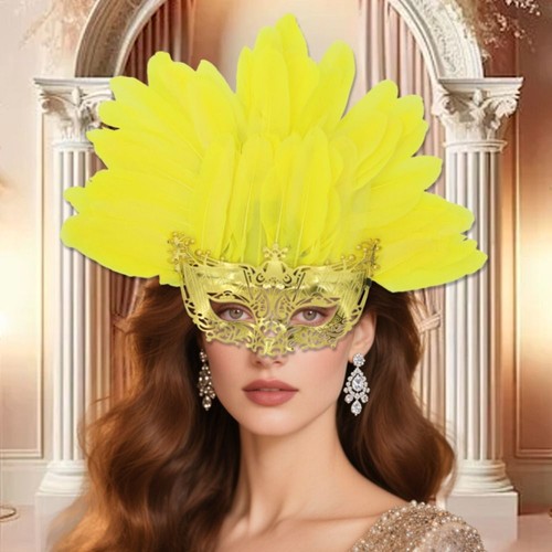 Maschera piuma moda - maschera,