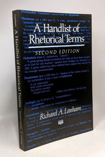 Handlist rhetorical terms - handlist,