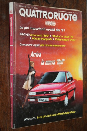 Quattroruote 423 gennaio 1991 - quattroruote,