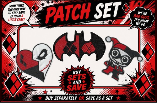Harley quinn set patch - set,