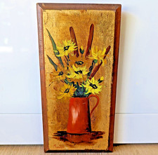 Vintage Miniature Oil on Wood