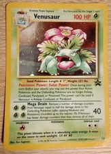 Carta Pokémon Venusaur Holo Stella Nera Promo 13 2000 ENG Raro-Ottime Condizioni