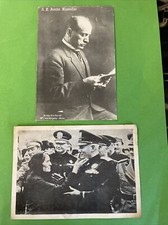 2 cartoline Benito Mussolini -