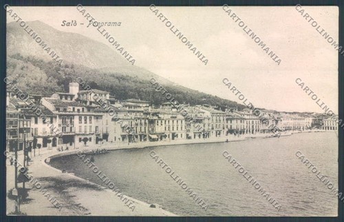 Brescia salò cartolina - salò,