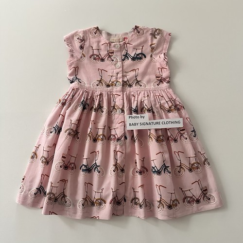 Vestito bicicletta rosa pollo