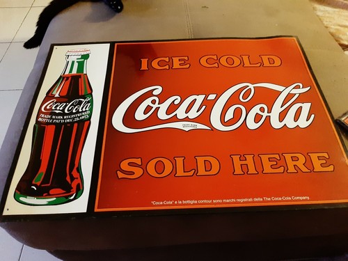 Insegna coca cola sold here - sold,