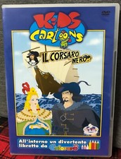 IL Corsaro Nero DVD Kids Cartoons 3 Episodi + Libretto da Colorare