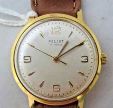 OROLOGIO RUSSO SOVIETICO POLJOT MECCANICO , DIAMETRO 33 MM, ANSA 18 MM, FUNZION