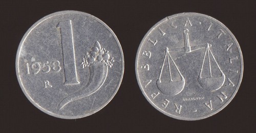 Lira 1958 bilancia e - lira,