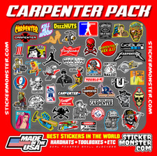 CARPENTER PACK 50+ Adesivi