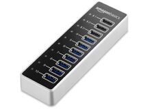 HUB USB A 3.1 con alimentatore 65 W (20 V/3,25 A) 10 porte ARGENTO