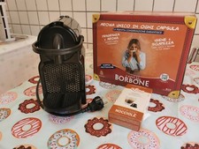 Macchina da caffè Nespresso+100 capsule borbone rosso+10 caffè alla nocciola