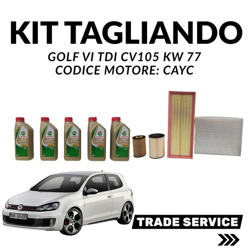 Kit tagliando golf 6 - kit, 1.6